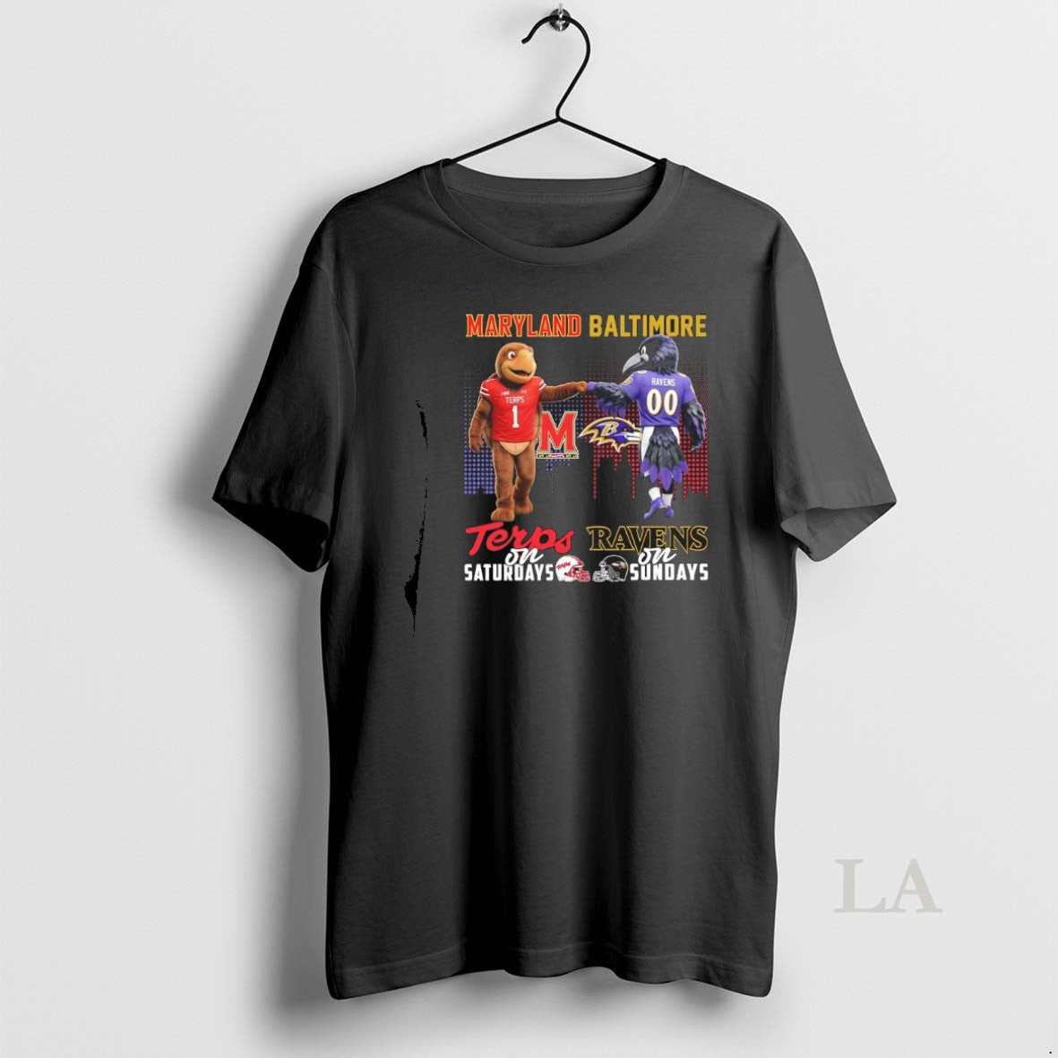 Original Maryland Terrapins On Saturday And Baltimore Ravens On Sundays Mascot T-Shirts, Hoodie, Sweatshirt