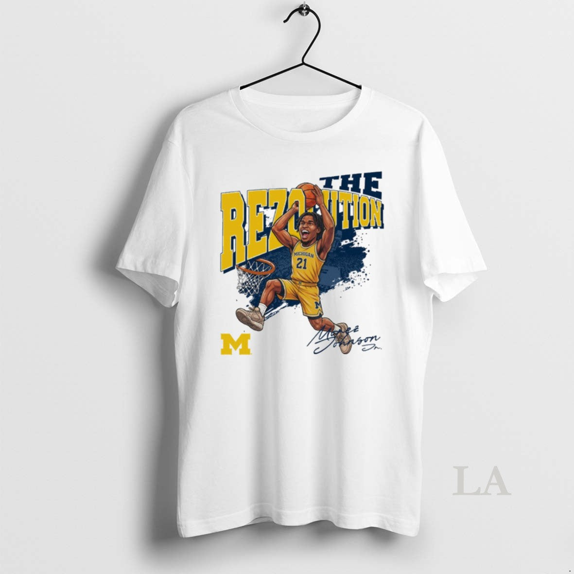 Original Michigan Wolverines Basketball Morez Johnson Jr T-Shirts, Hoodie, Sweatshirt | InkThreadWorks.com