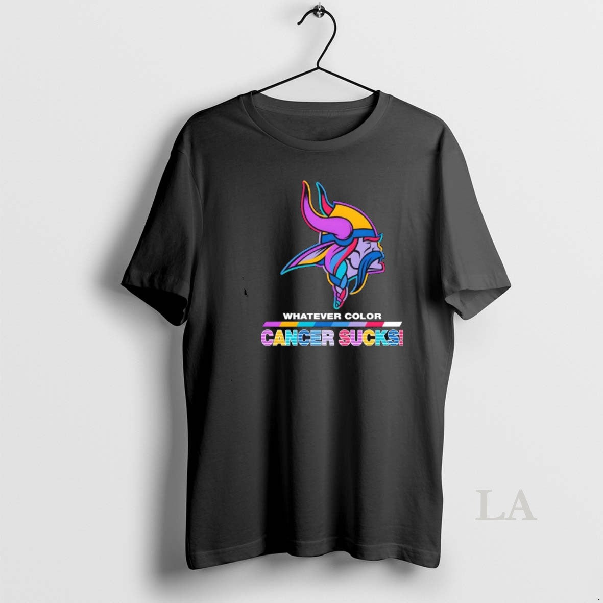Original Minnesota Vikings Football Whatever Color Cancer Sucks Logo Colors T-Shirts, Hoodie, Sweatshirt | InkThreadWorks.com