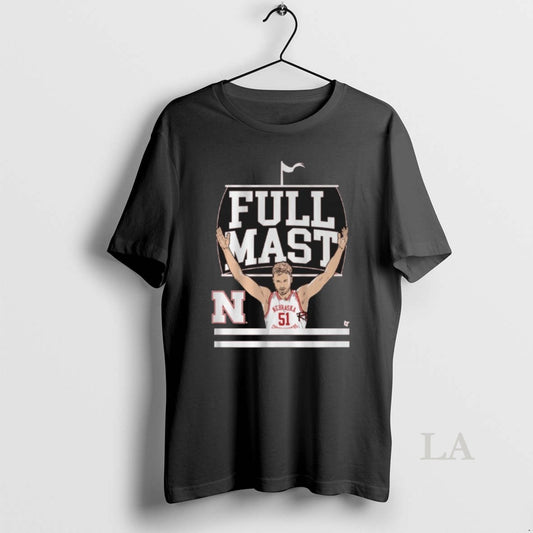 Original Nebraska Huskers Basketball Rienk Mast Full Mast Signature T-Shirts, Hoodie, Sweatshirt | InkThreadWorks.com