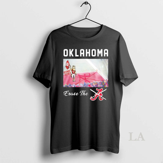 Original Oklahoma Sooners Erase The Not A Alabama T-Shirts, Hoodie, Sweatshirt | InkThreadWorks.com