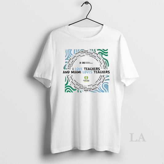 Original Pitbull I Love Teachers And Miami Loves Teachers 2026 Cfp T-Shirts, Hoodie, Sweatshirt | InkThreadWorks.com