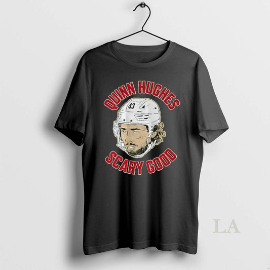 Original Quinn Hughes 43 Minnesota Wild Scary Good Ghost Eyes