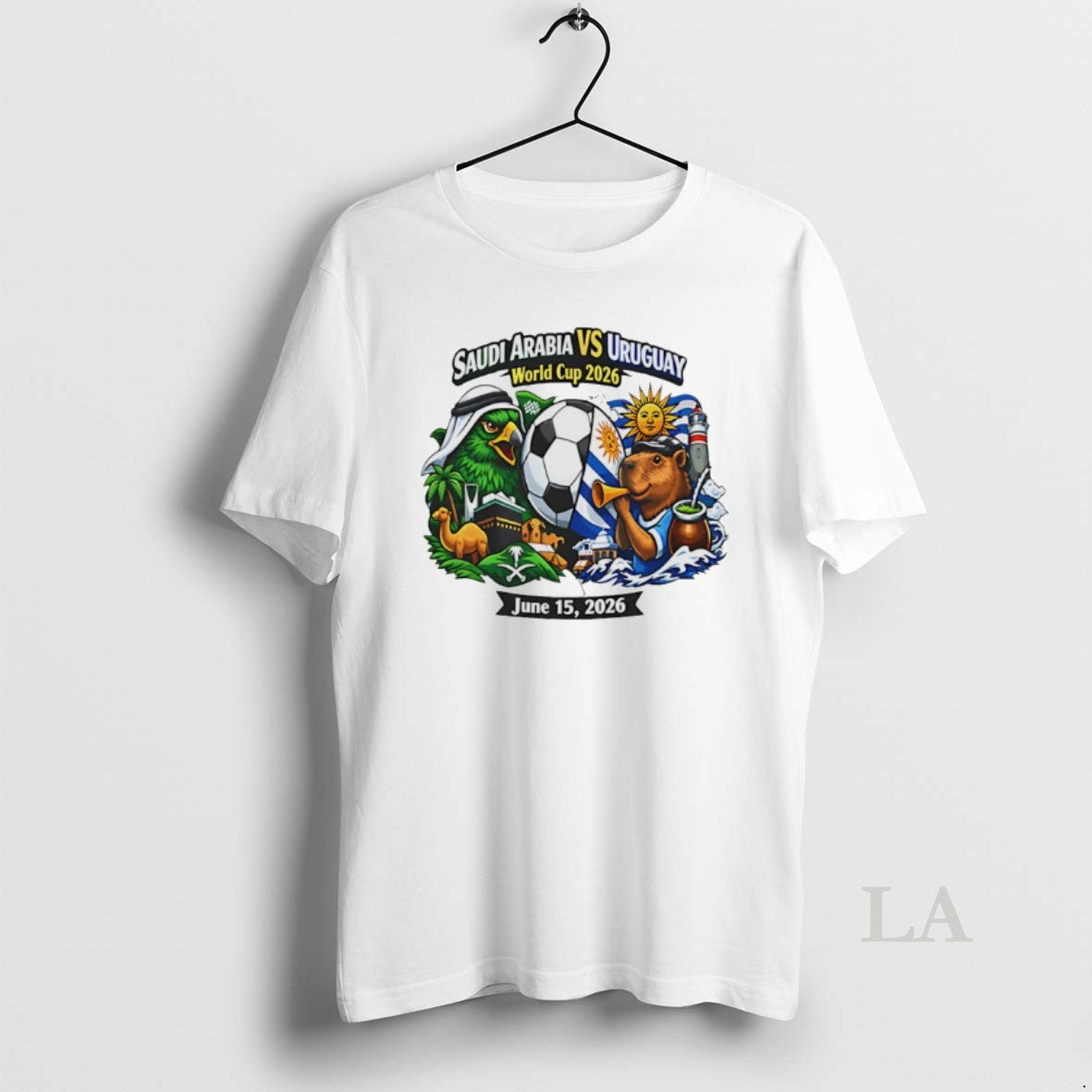 Original Saudi Arabia Vs Uruguay 2026 World Cup Mascot T-Shirts, Hoodie, Sweatshirt | InkThreadWorks.com