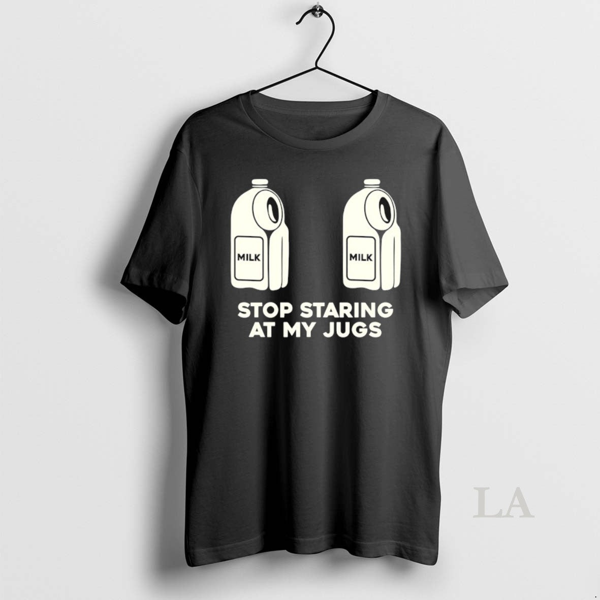 Original Stop Staring At My Jugs Milk T-Shirts, Hoodie, Sweatshirt | InkThreadWorks.com