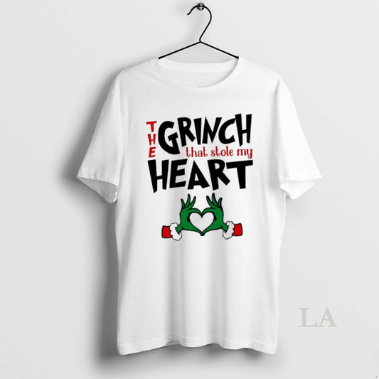 Original The Grinch That Stole My Heart Couple Matching T-Shirts, Hoodie, Sweatshirt | InkThreadWorks.com