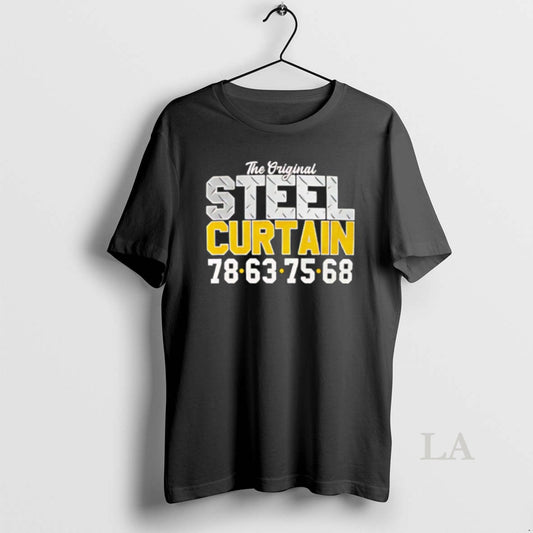 Original The Steel Curtain 78 63 75 68 T-Shirts, Hoodie, Sweatshirt | InkThreadWorks.com