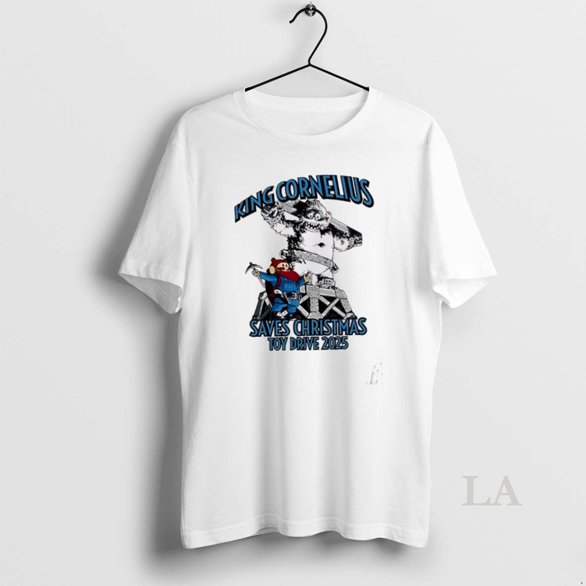 Original Top King Cornelius Saves Christmas Toy Drive 2025 T-Shirts, Hoodie, Sweatshirt | InkThreadWorks.com