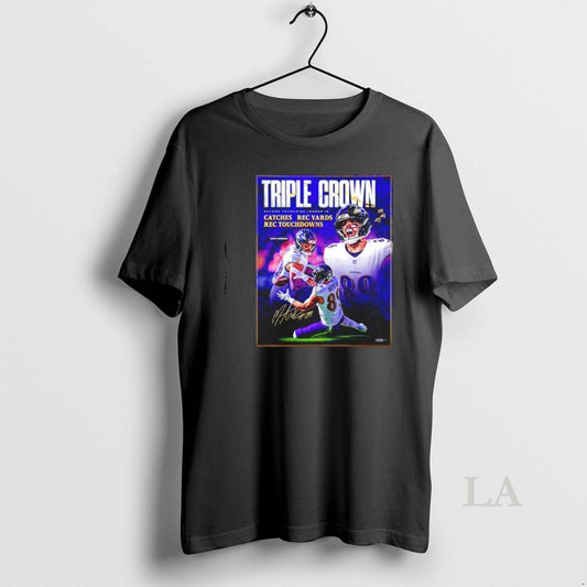 Original Triple Crown For Mark Andrews Baltimore Ravens 2025 Pro Bowl T-Shirts, Hoodie, Sweatshirt | InkThreadWorks.com