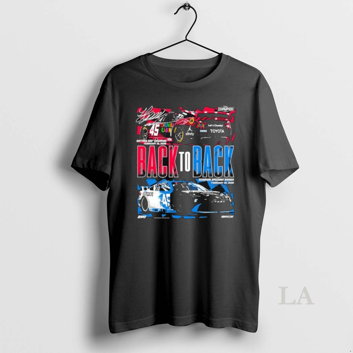 Original Tyler Reddick Classic Ink Back To Back Echopark Speedway Winner 2026 Champion Signature Shirts