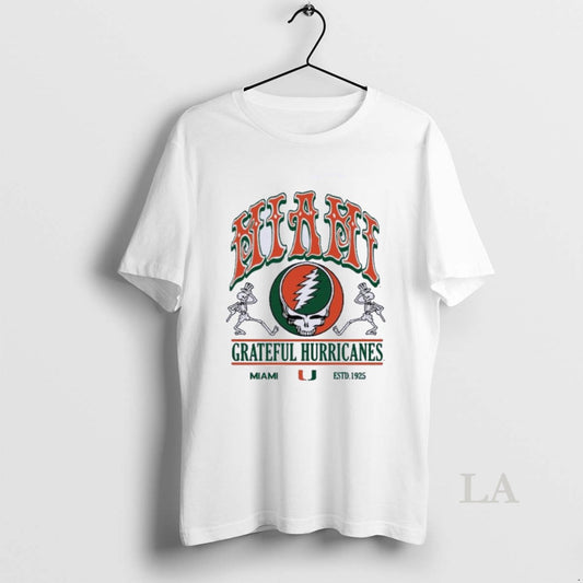 Original University Of Miami X Grateful Hurricanes T-Shirts, Hoodie, Sweatshirt | InkThreadWorks.com
