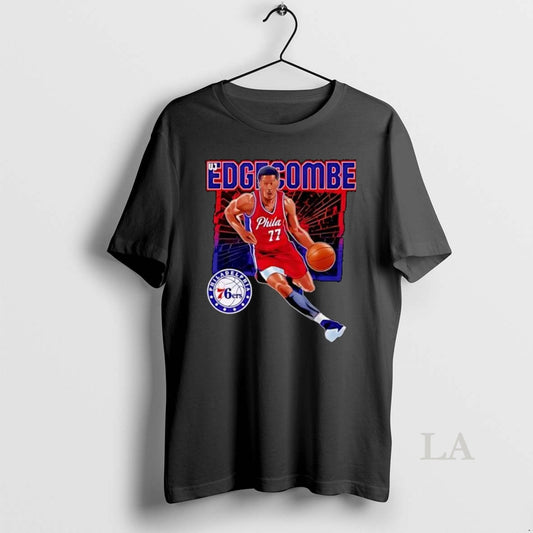 Original Vj Edgecombe Philadelphia 76ers Basketball Player Action Graphic