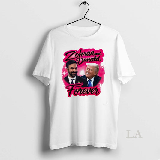 Original Zohran Mamdani And Donald Trump Forever Airbrush T-Shirts, Hoodie, Sweatshirt | InkThreadWorks.com
