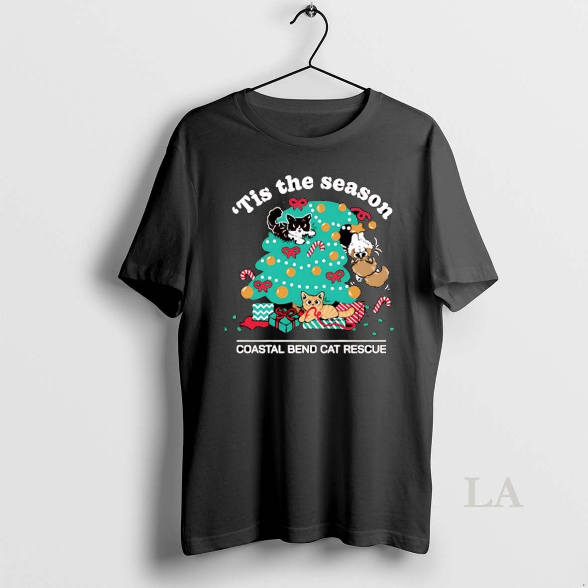 Original Tis The Season Coastal Bend Cat Rescue Christmas T-Shirts, Hoodie, Sweatshirt | InkThreadWorks.com