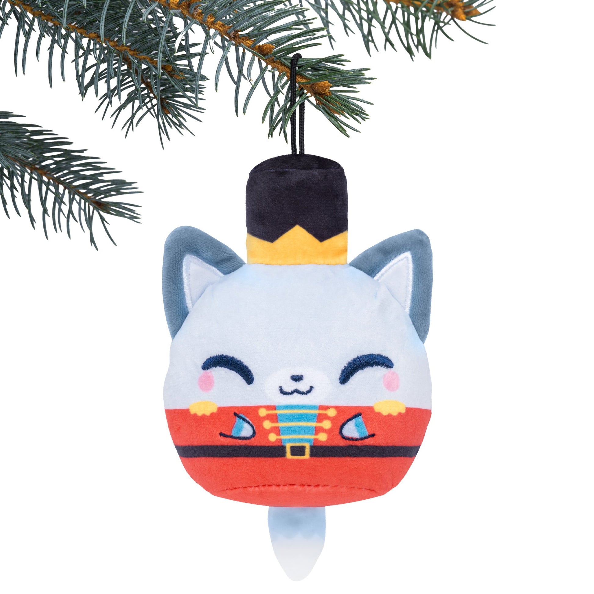 Nutcracker Fox Plushie Ornament