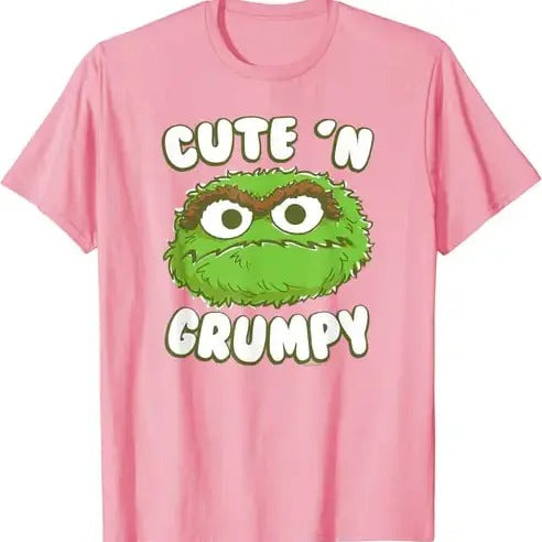 Oscar the Grouch Cute 'n' Grumpy T-Shirt Hoodie, Sweatshirt | InkThreadWorks.com