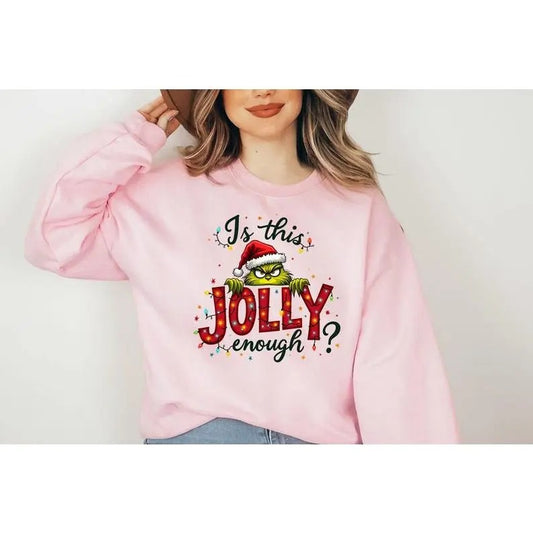 Oversized Is This Jolly Enough Shirt, G!nchmas Christmas Shirt, Christmas Sweatshirt,Funny G!nchmas Shirt,G!nchmas...