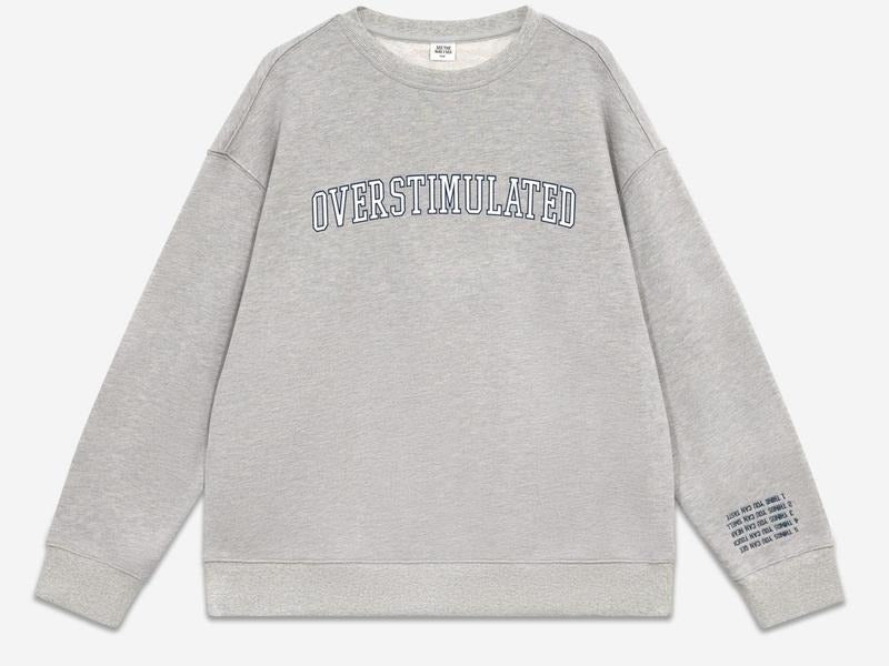 Overstimulated Crewneck Sweatshirt DRG, unisex hoodie T-Shirts | InkThreadWorks.com