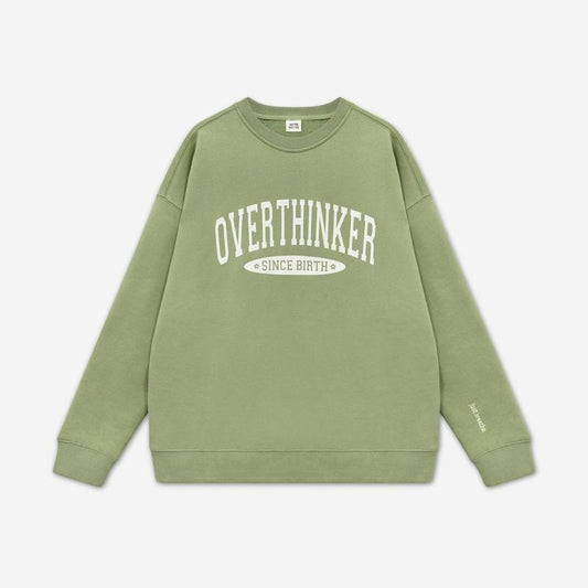 Overthinker Since Birth Crewneck Sweatshirt DRG, T-Shirts, Hoodie | InkThreadWorks.com