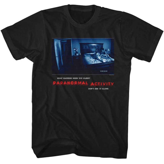 Paranormal Activity - Poster - American Classics - Solid Black Adult Short Sleeve T-Shirt