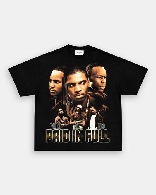 PAID IN FULL TEE Trending Movie T shirt Vintage 90s T-shirt gift for Movie fans gift for him gift for her unisex T-shirt Urbanwear Shirt Casual Fabric
