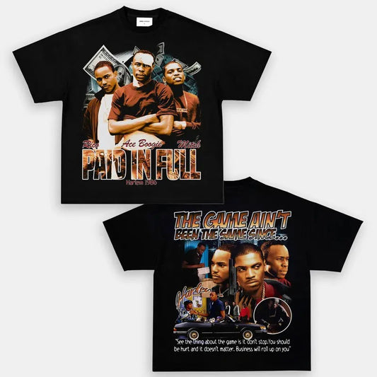 PAID IN FULL V2 TEE  Trending Movie T shirt Vintage 90s T-shirt gift for Movie fans gift for him gift for her unisex...