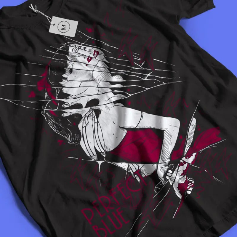 PERFECT BLUE Mima Kirigoe Shirt, Perfect Blue Satoshi Kon Sweater, Perfect Blue Homage Tshirt, Perfect Blue Tees, Anime Otaku Merch Gift