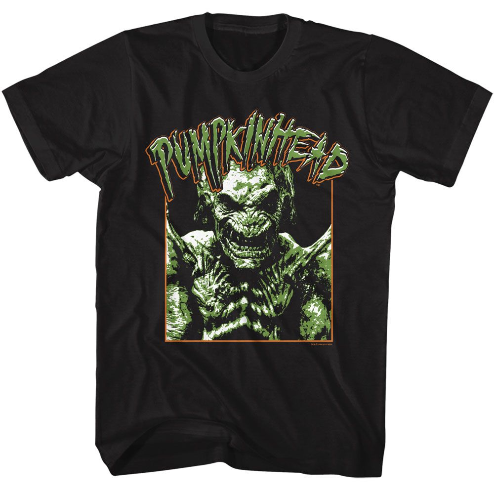 Pumpkinhead - Photo And Logo - American Classics - Solid Black Adult Short Sleeve T-Shirt