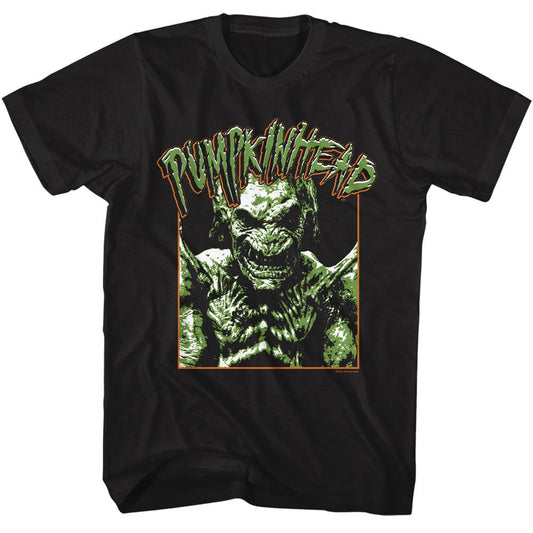 Pumpkinhead - Photo And Logo - American Classics - Solid Black Adult Short Sleeve T-Shirt