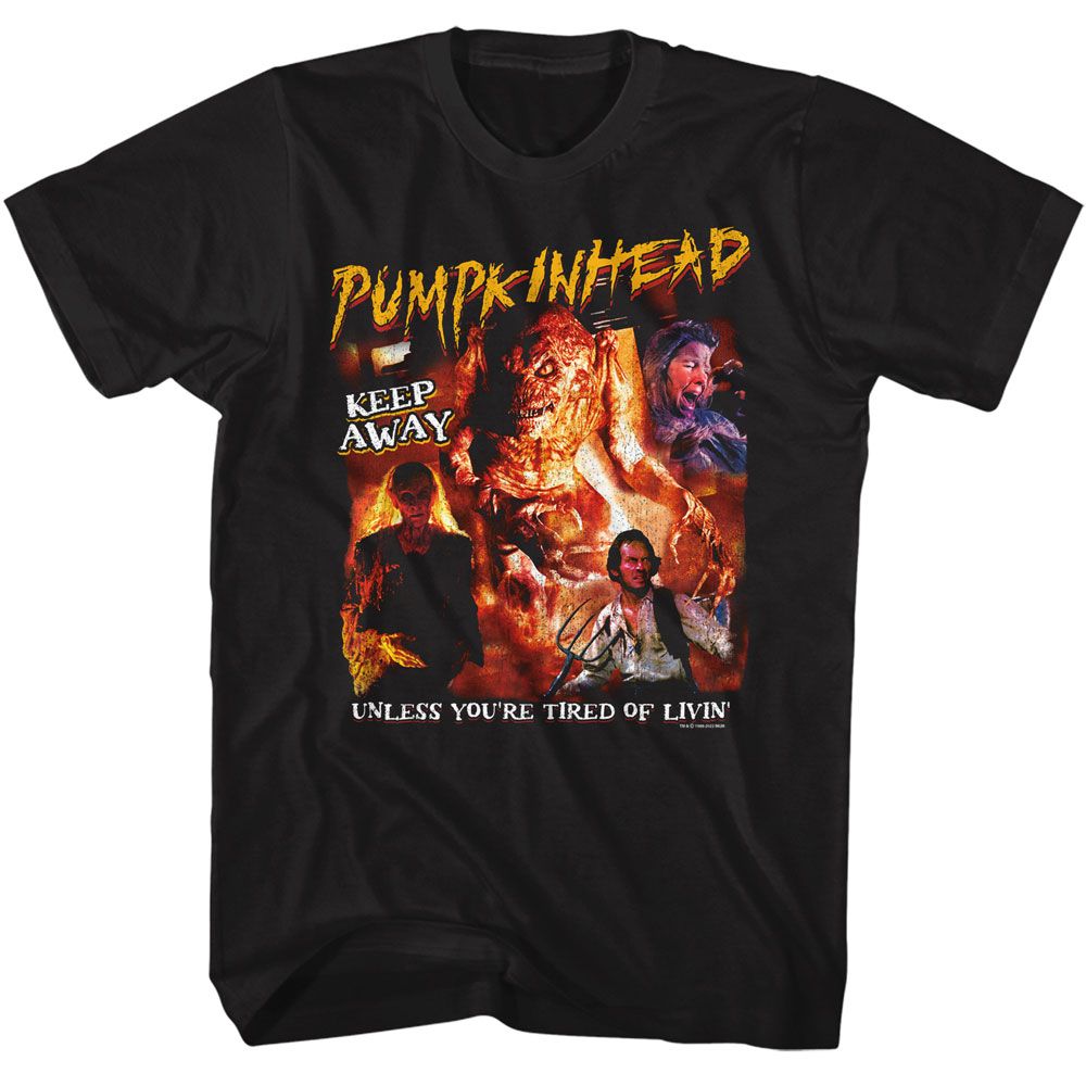Pumpkinhead - Collage - American Classics - Solid Black Adult Short Sleeve T-Shirt