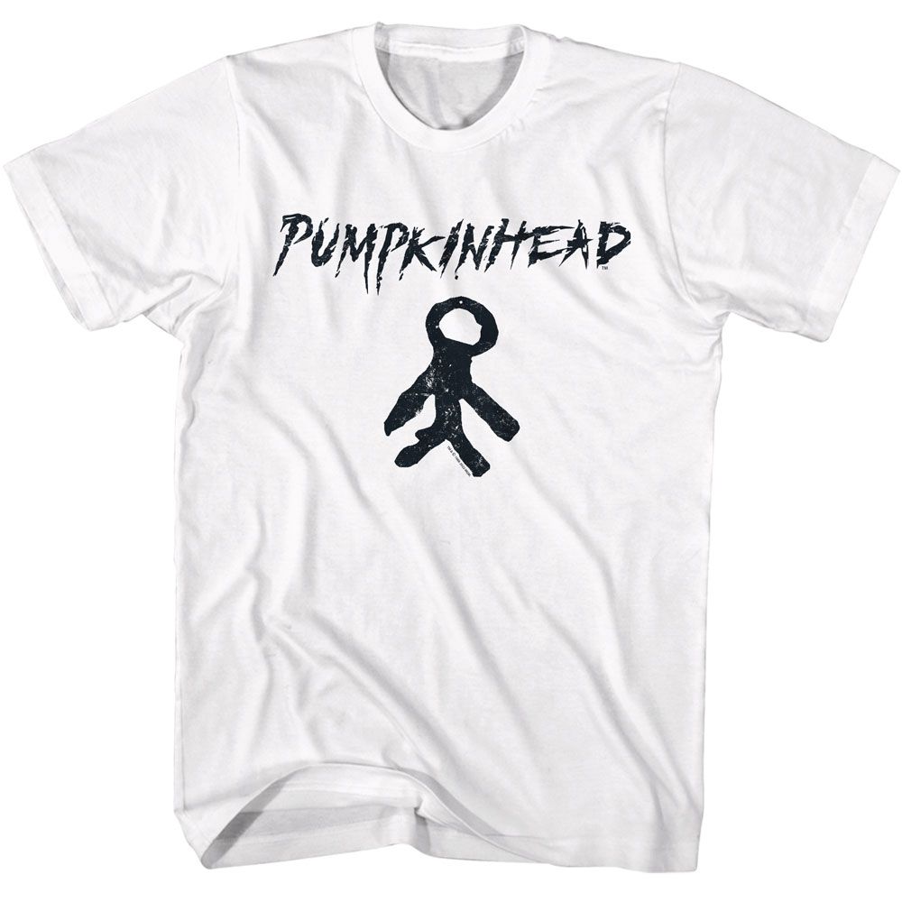 Pumpkinhead - Charm And Logo - American Classics - Solid White Adult Short Sleeve T-Shirt