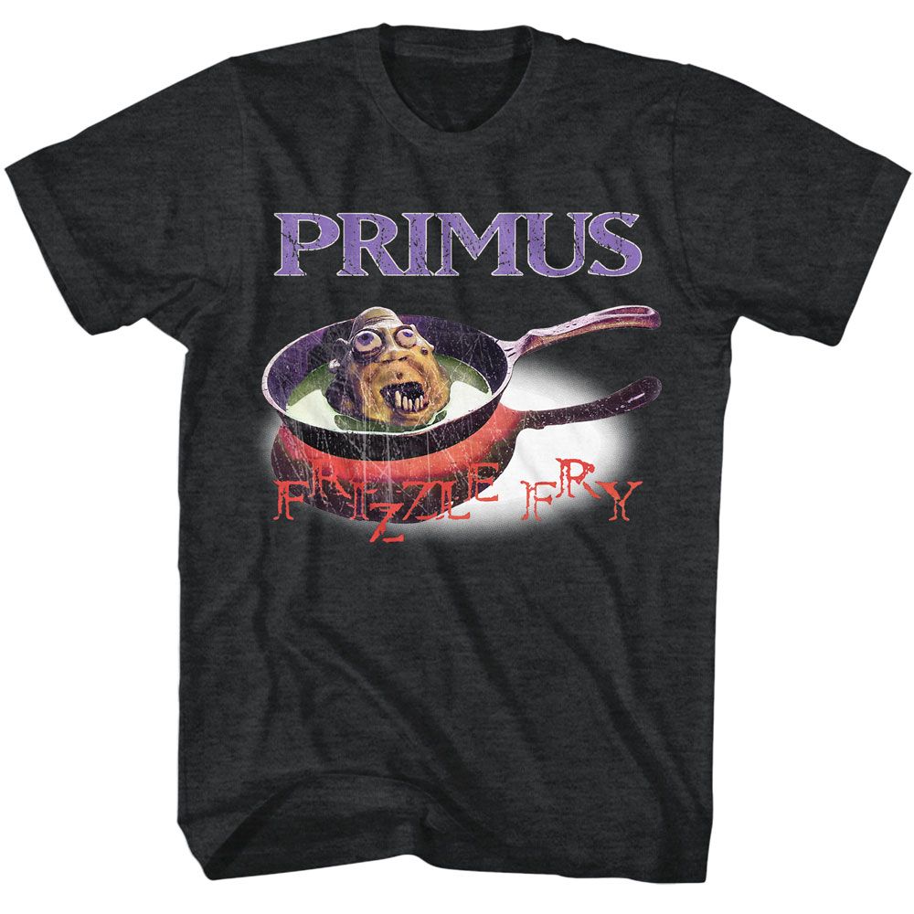 Primus - Frizzle Fry - American Classics - Heather Black Adult Short Sleeve T-Shirt