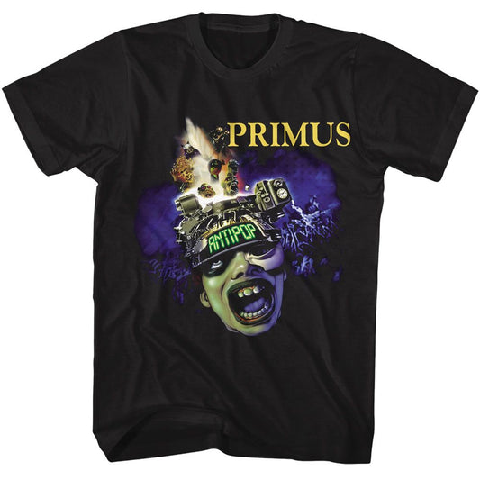 Primus - Antipop - American Classics - Solid Black Adult Short Sleeve T-Shirt