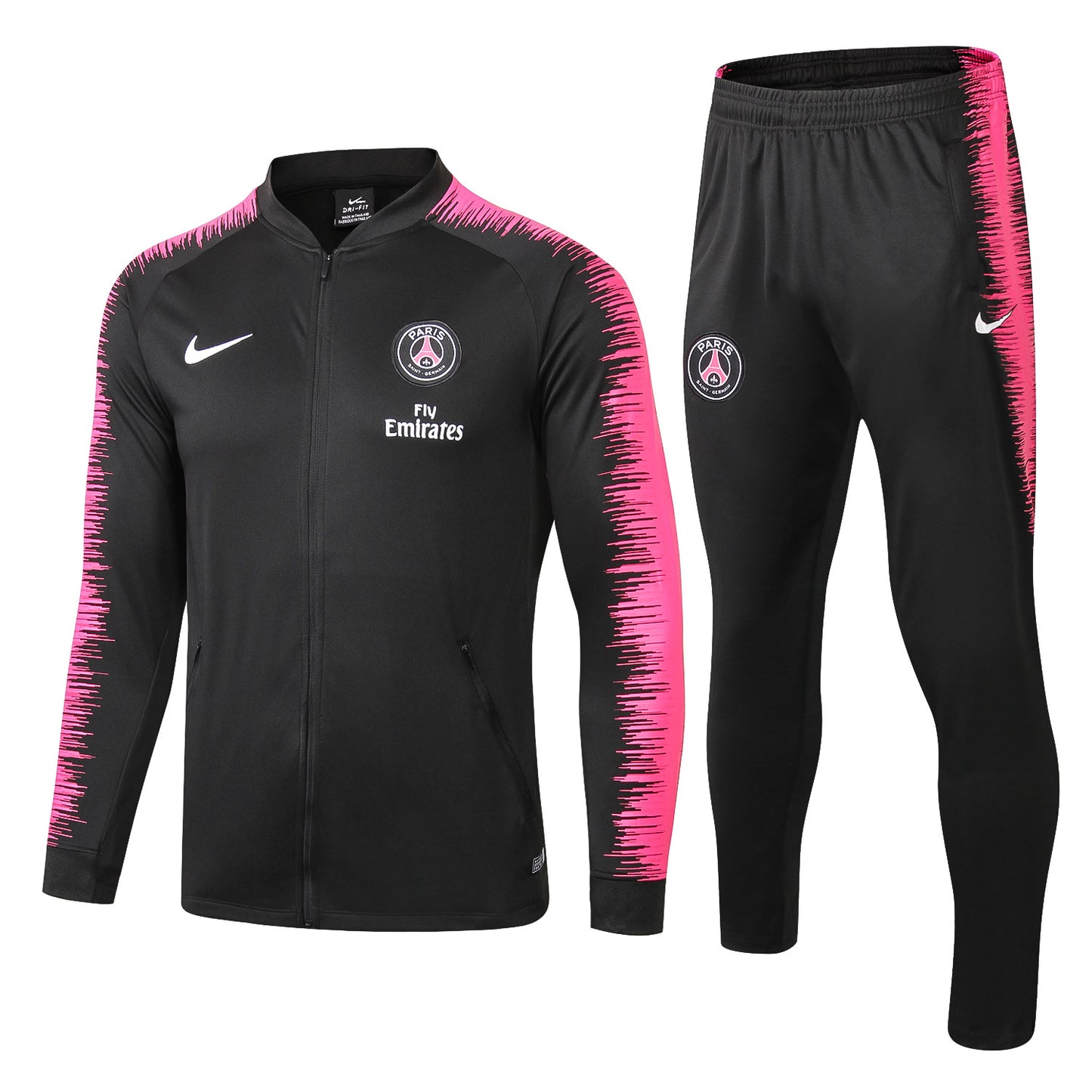 PSG LONG BLACK PINK BIG PRINT 1819 Black
