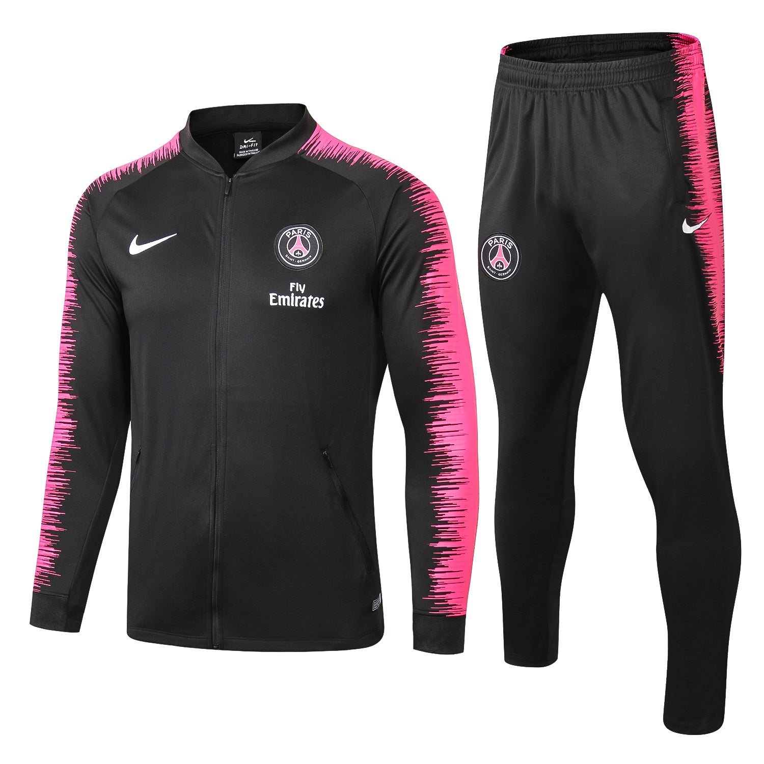 PSG LONG BLACK PINK BIG PRINT 1819 Black