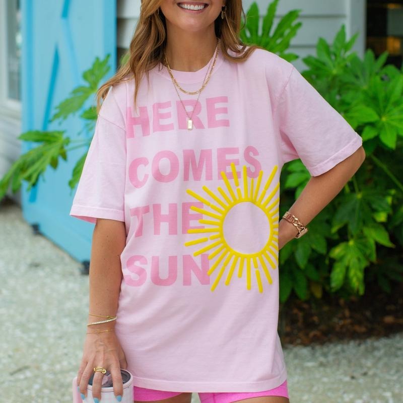 PUFF 'Here Comes The Sun' T-Shirt Hoodie, Sweatshirt | InkThreadWorks.com