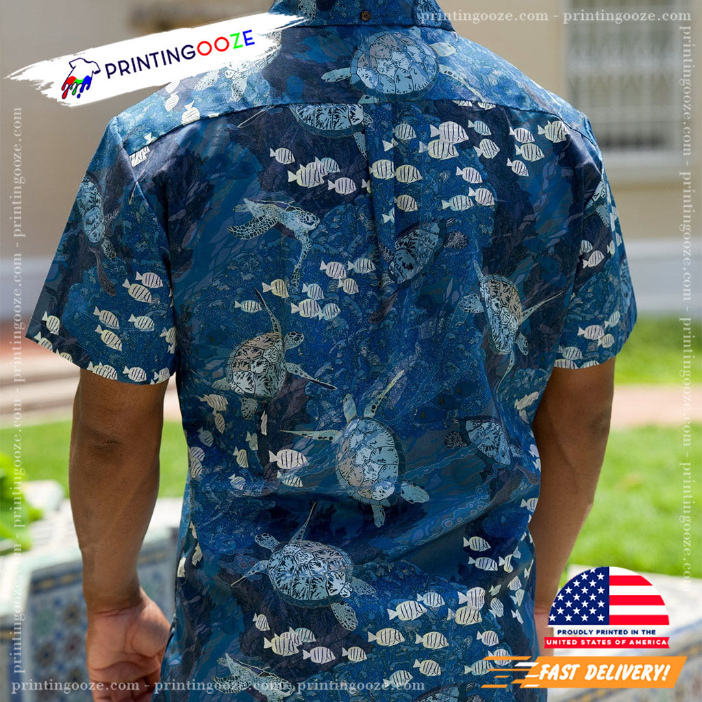 Pacific Honu Bale Hawaiian Shirt