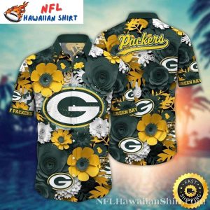 Packers Monochrome Elegance Men's Hawaiian Shirt