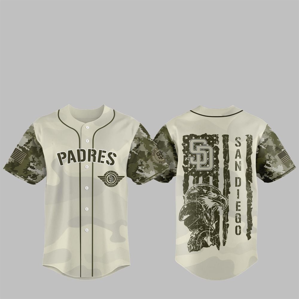 Padres 2025 Armed Forces Day Night Jersey - Grishko.com