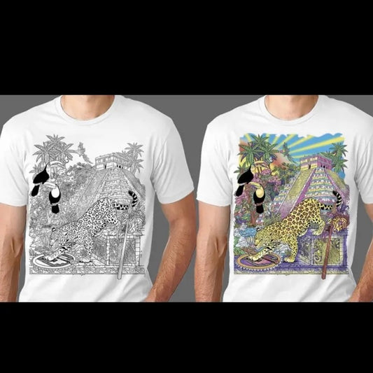 Paisaje jaguar T-shirts Menswear Hoodie, Sweatshirt | InkThreadWorks.com