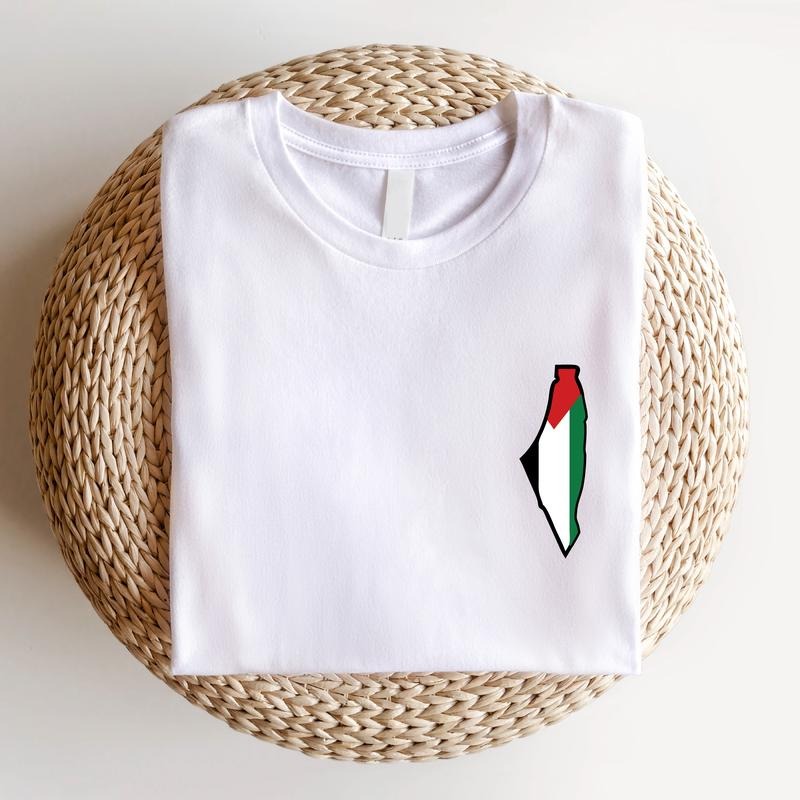 Palestine Shirt, Palestine Flag Pocket Size T-Shirt, Palestinian Lives Matter Tee, Save Palestine, Free Gaza Tee,...