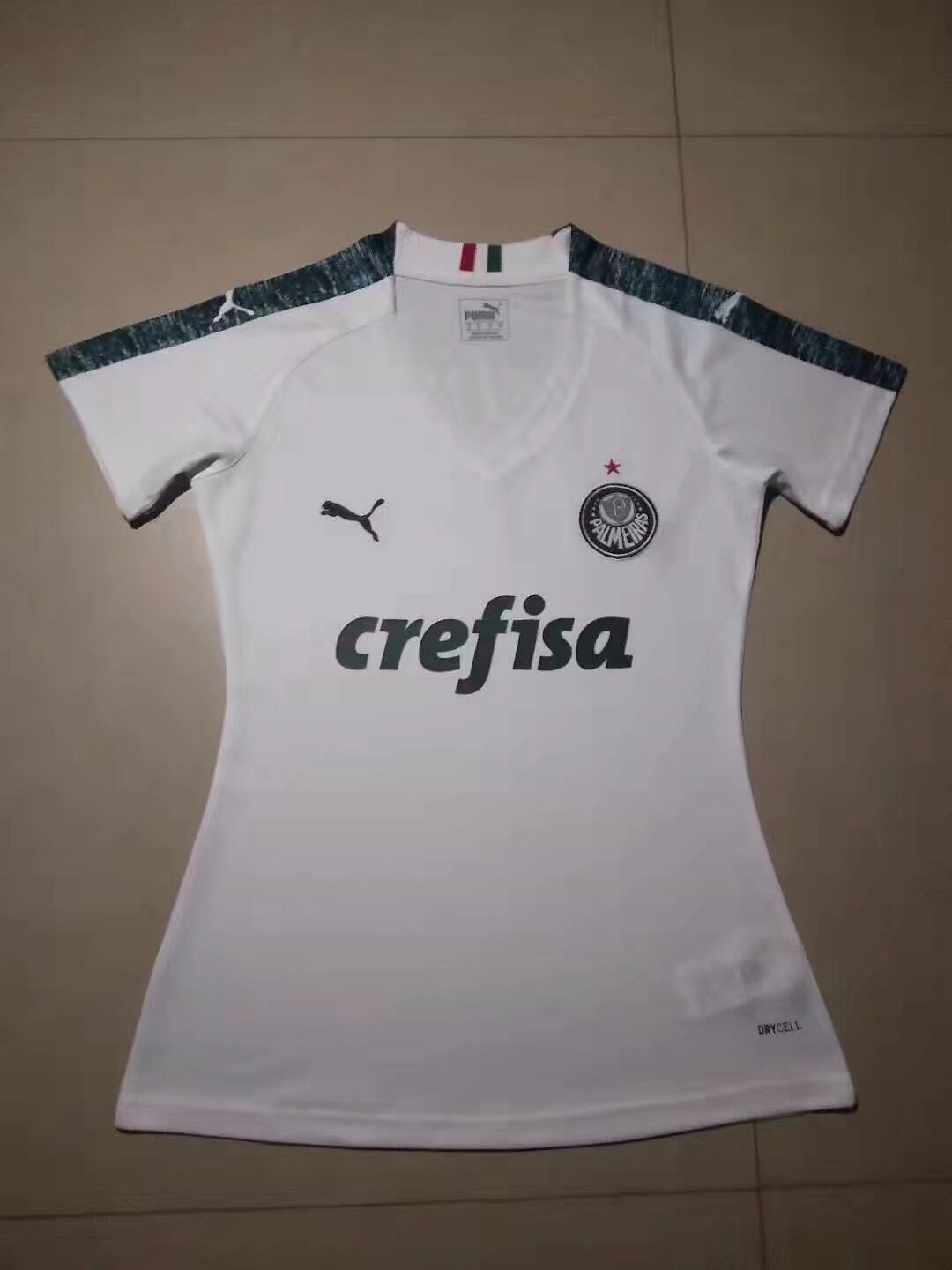 Palmeiras away white woman soccer jersey 19-20 season Style 2