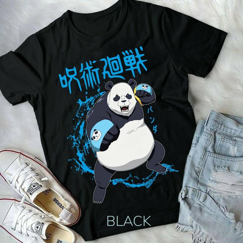 Panda Jujutsu Kaisen New Shirt,Otaku Shirt Gojou Sensei,Yuji Itadori S to 5XL Hoodie, Sweatshirt | InkThreadWorks.com