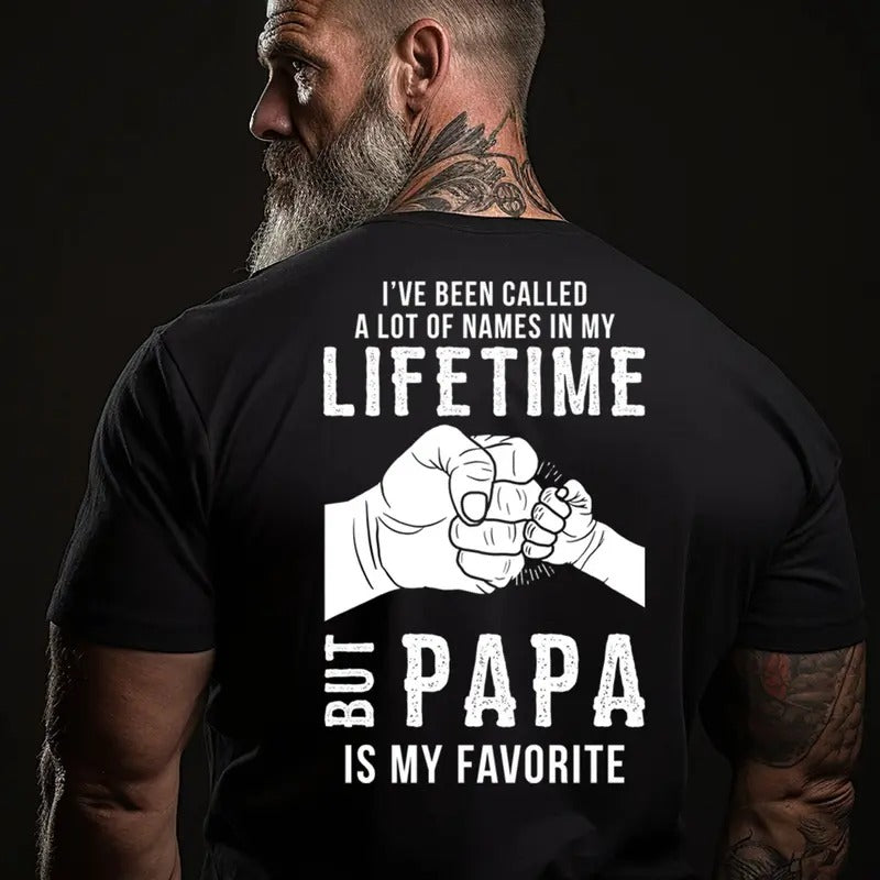 Papa Is my Favorite Name, Funny Grandpa Shirt, Grandfather Shirt, Gifts for Grandpa from Granddaughter
