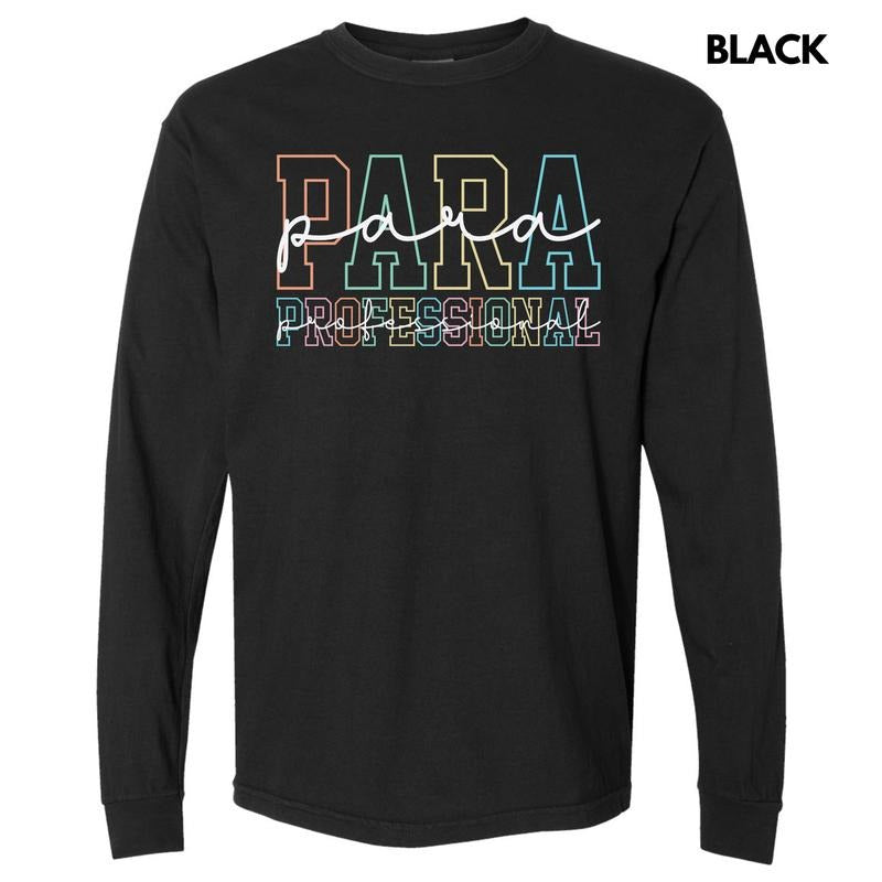 Para Professional Long Sleeve Comfort Colors T-Shirt 'NLB' Hoodie, Sweatshirt | InkThreadWorks.com