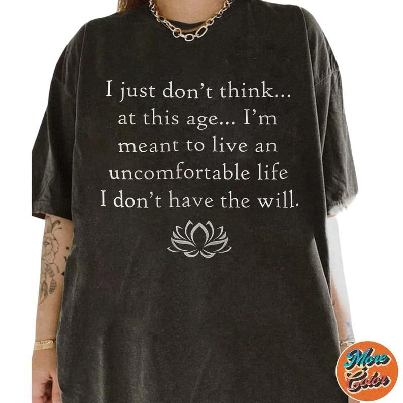 Parker Posey Uncomfortable Life Shirt, Quote Shirt, Murder Mystery White Shirt, Victoria Ratliff Shirts, Cotton Unisex...
