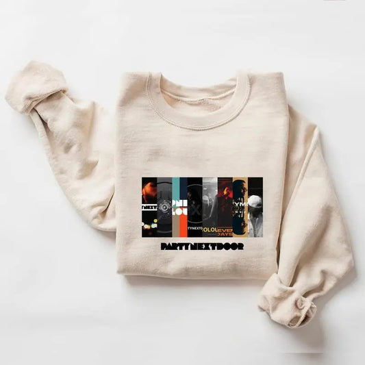PartyNextDoor Albums T-Shirt, Rapper Vintage Sweatshirt Hoodie T-shirt Menswear Print | InkThreadWorks.com