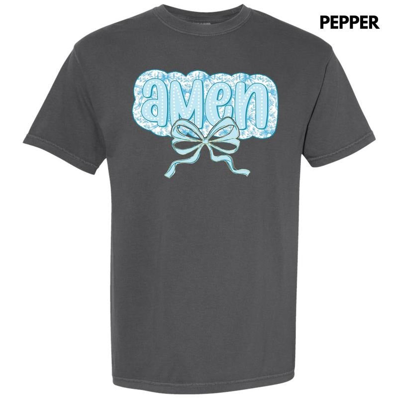 Pastel Blue Amen Comfort Colors T-Shirt 'NLB' Hoodie, Sweatshirt | InkThreadWorks.com