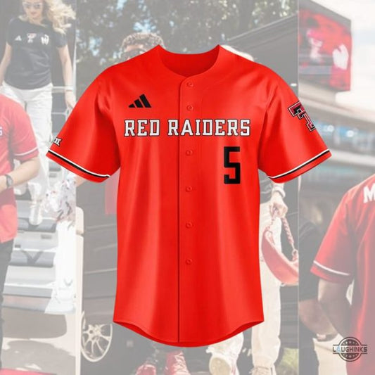 Patrick Mahomes Texas Tech Baseball Jersey Shirt Adidas Red Raiders 2024 Replica SALE