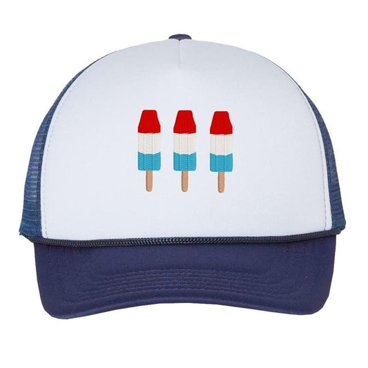 'Patriotic Popsicles' Embroidered Trucker Hat